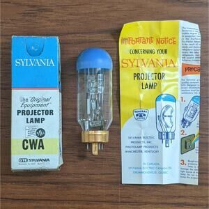 Vintage Sylvania CWA Projector Lamp 750W 120V 25hrs Blue Top Light Bulb
